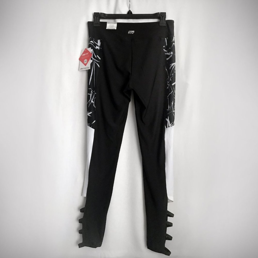Marika Sport Style Women's Leggings Pants Black-White, Size M. New with tag